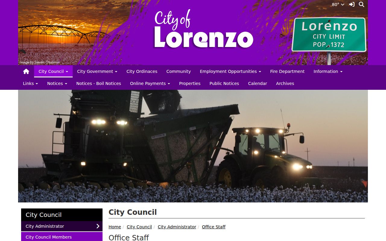 Lorenzo warrant records clerk contact page