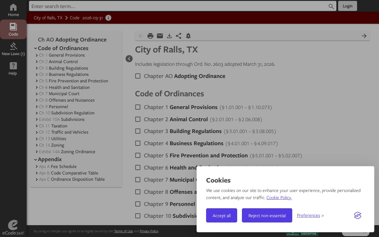 Ralls warrant records municipal court code page